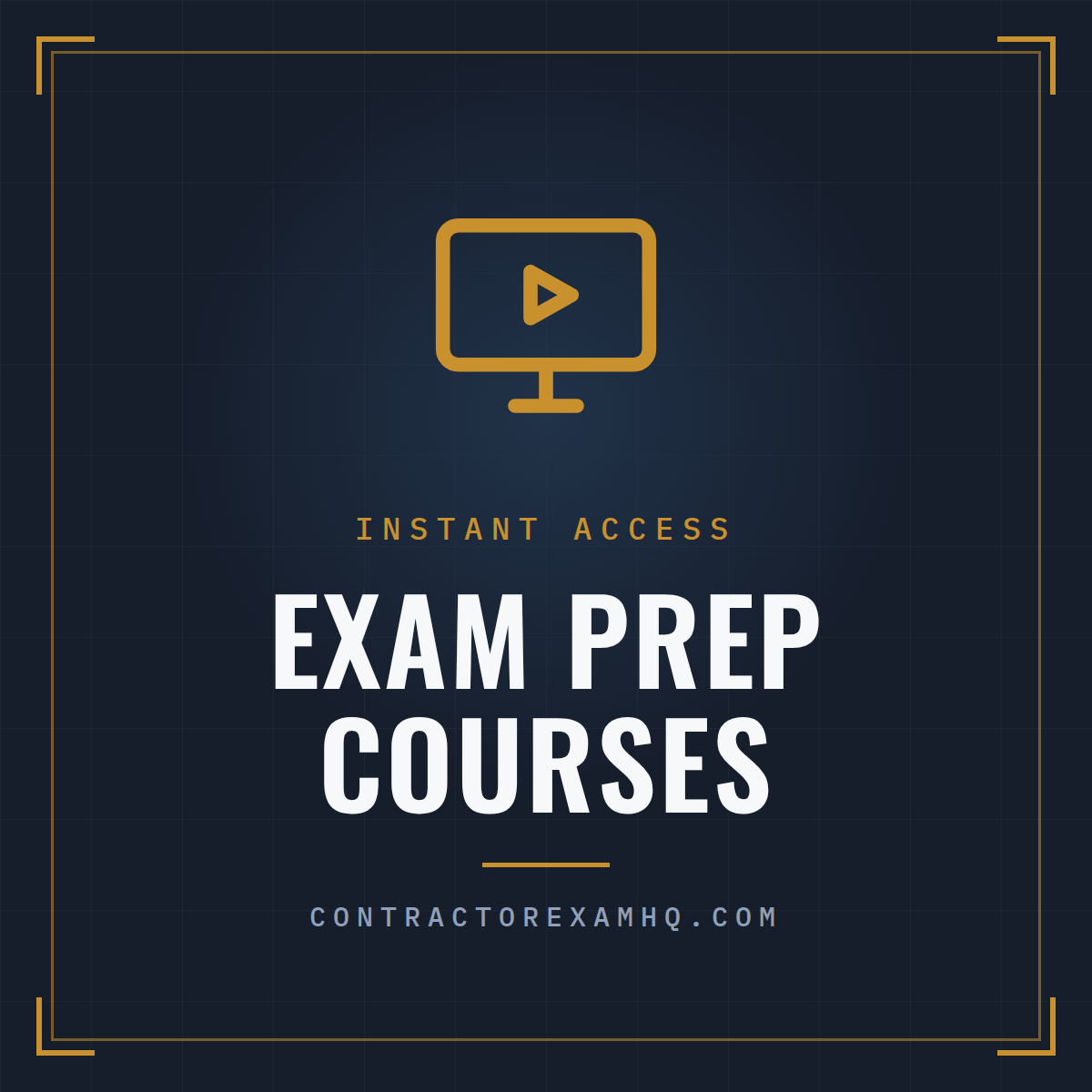 Florida contractor exam prep courses with instant online access from ContractorExamHQ