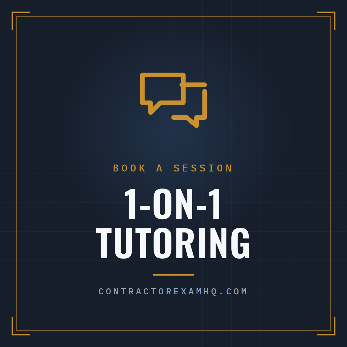 1-on-1 contractor exam tutoring sessions from ContractorExamHQ