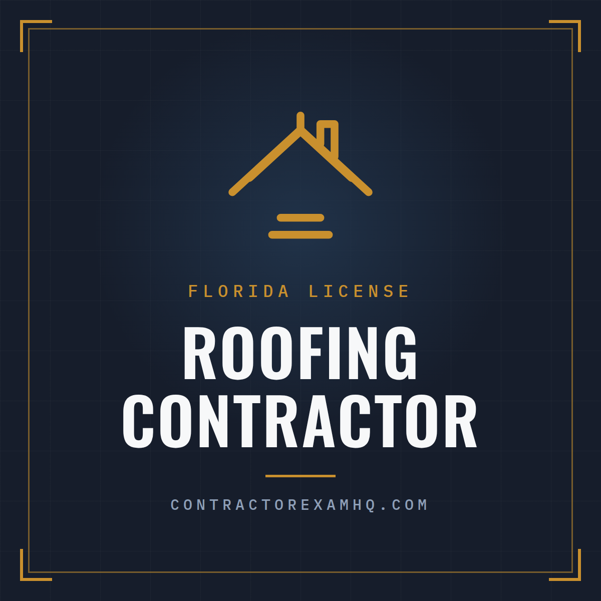 Florida Roofing Contractor license collection, tabbed reference book sets, courses, and services from ContractorExamHQ