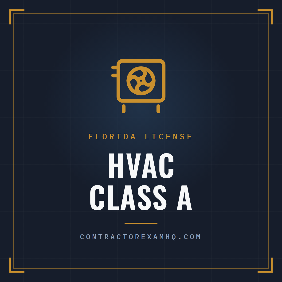 Florida HVAC Class A license collection, tabbed reference book sets, courses, and services from ContractorExamHQ