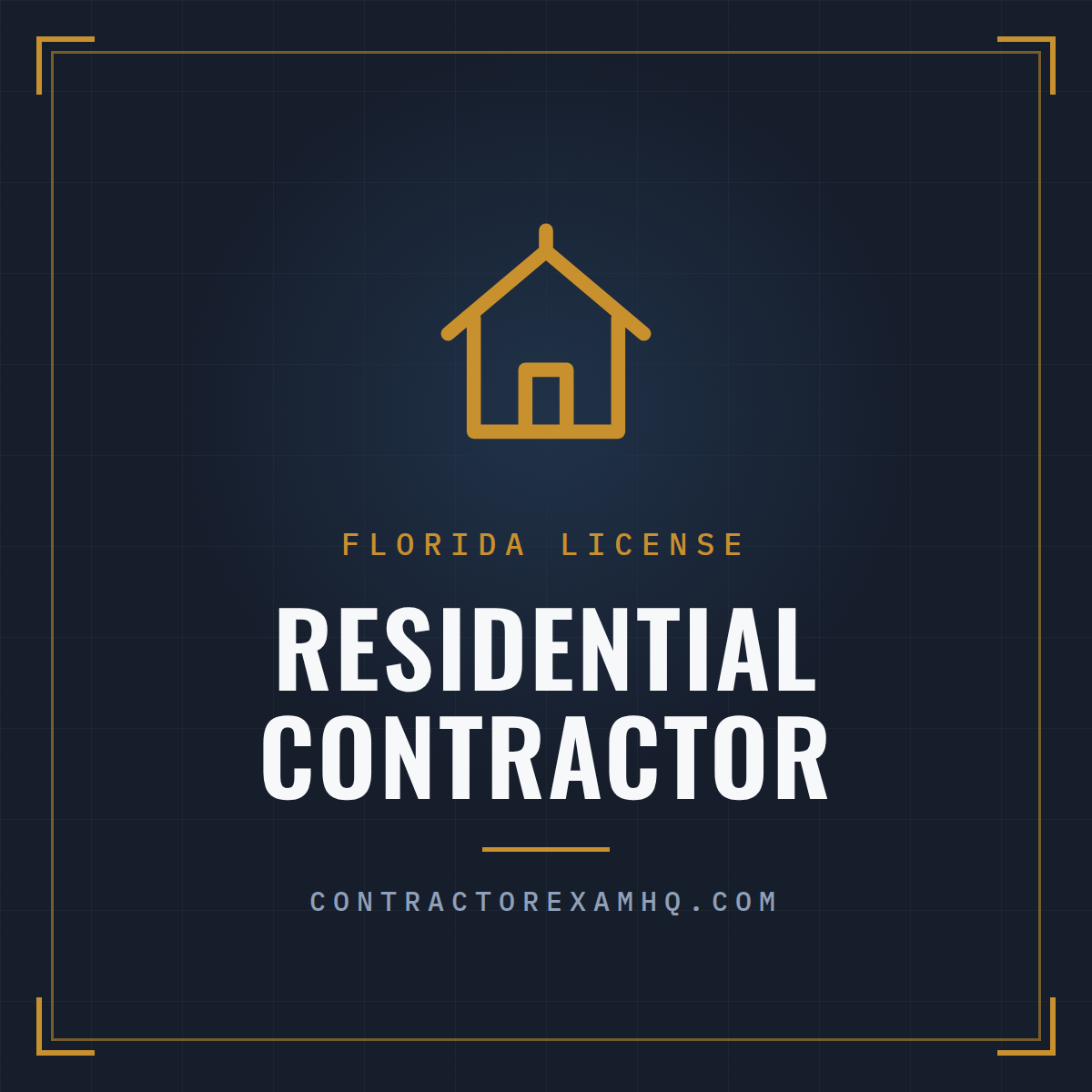 Florida Residential Contractor license collection, tabbed reference book sets, courses, and services from ContractorExamHQ