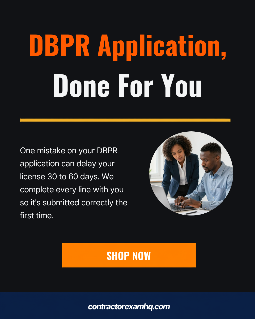 Florida License Upgrade Application, Done With You