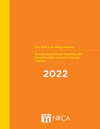 NRCA Roofing Manual: Architectural Metal Flashing and Condensation and Air Leakage Control