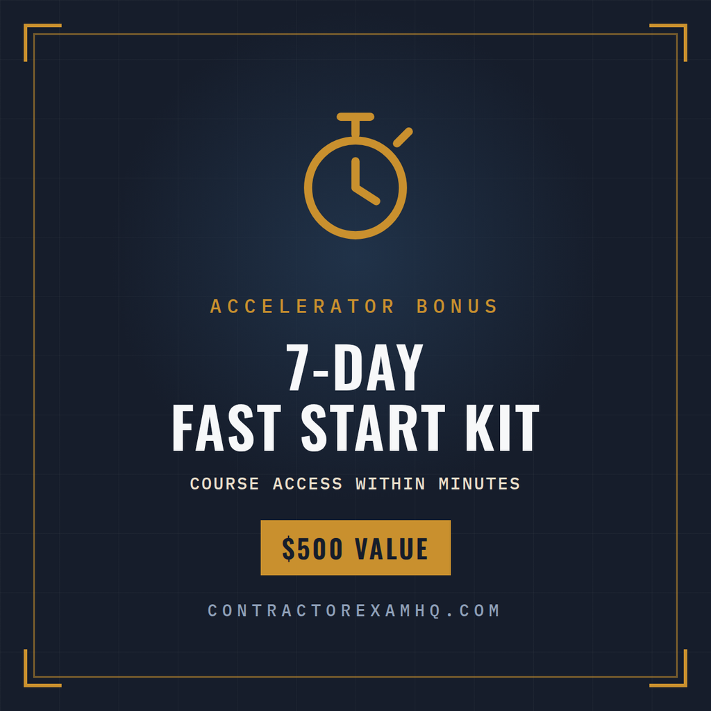 License Accelerator bonus, 7-day fast start kit with instant course access, 500 dollar value