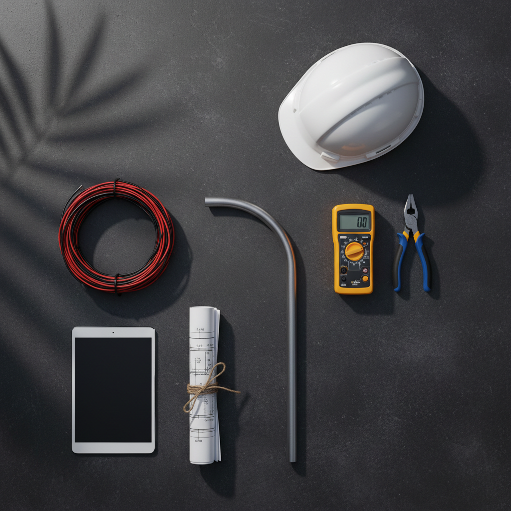 Electrical Contractor Flat Lay