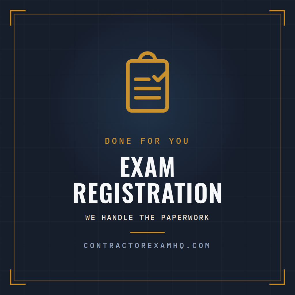 Florida contractor exam registration service, done for you, from ContractorExamHQ