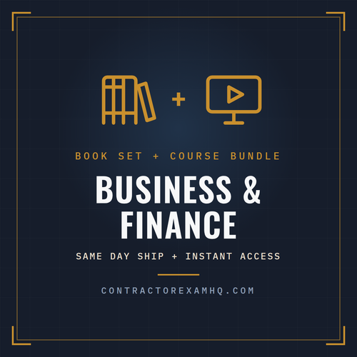 Florida Business and Finance book set plus prep course bundle, tabbed and highlighted, current approved edition at time of order, same day ship
