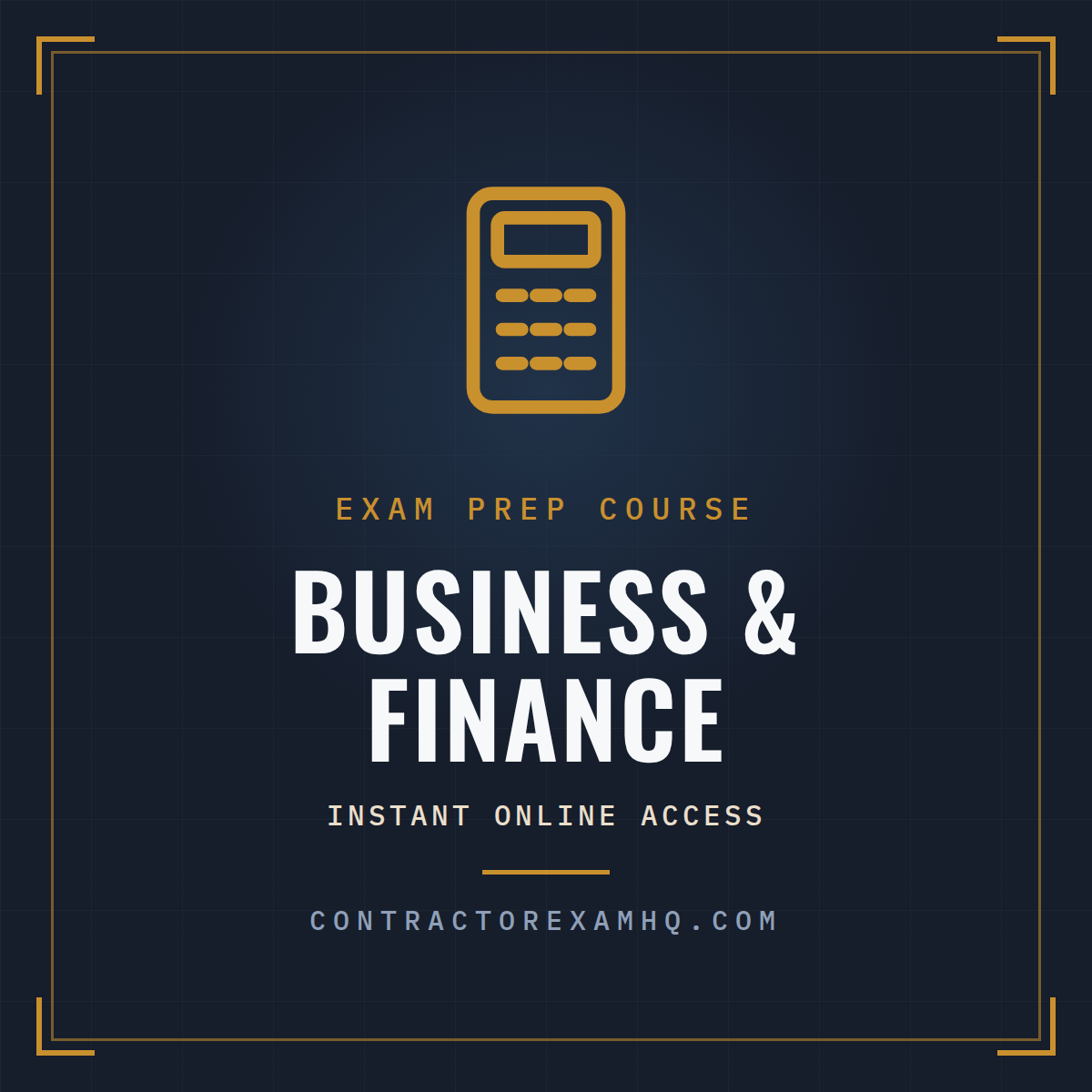 Florida Business and Finance contractor exam prep course with instant online access