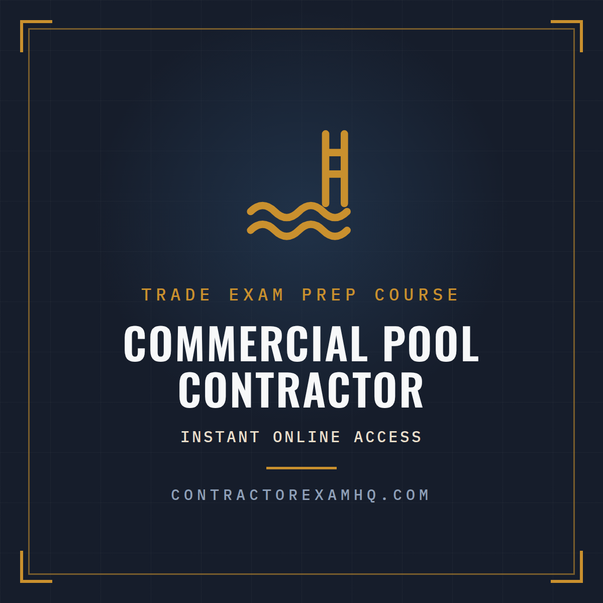 Florida Commercial Pool Contractor trade exam prep course with instant online access