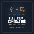 Florida Electrical Contractor book rental package, tabbed and highlighted books plus both courses, refundable deposit, current approved edition at time of order, ships in 48 hours