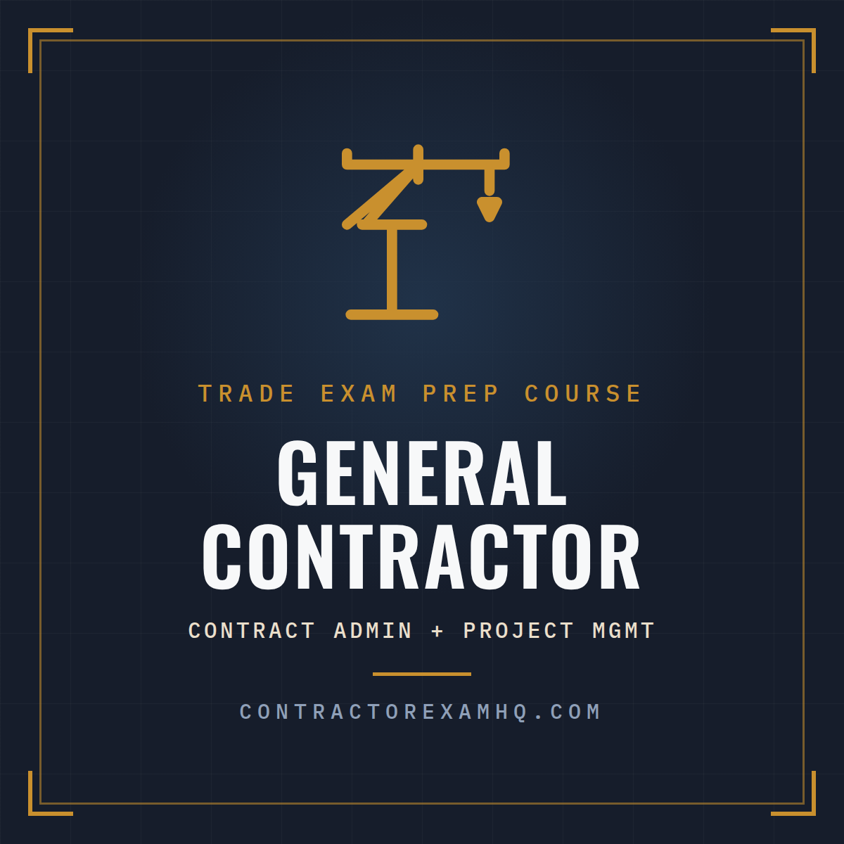 Florida General Contractor trade exam prep course, contract administration plus project management, instant online access