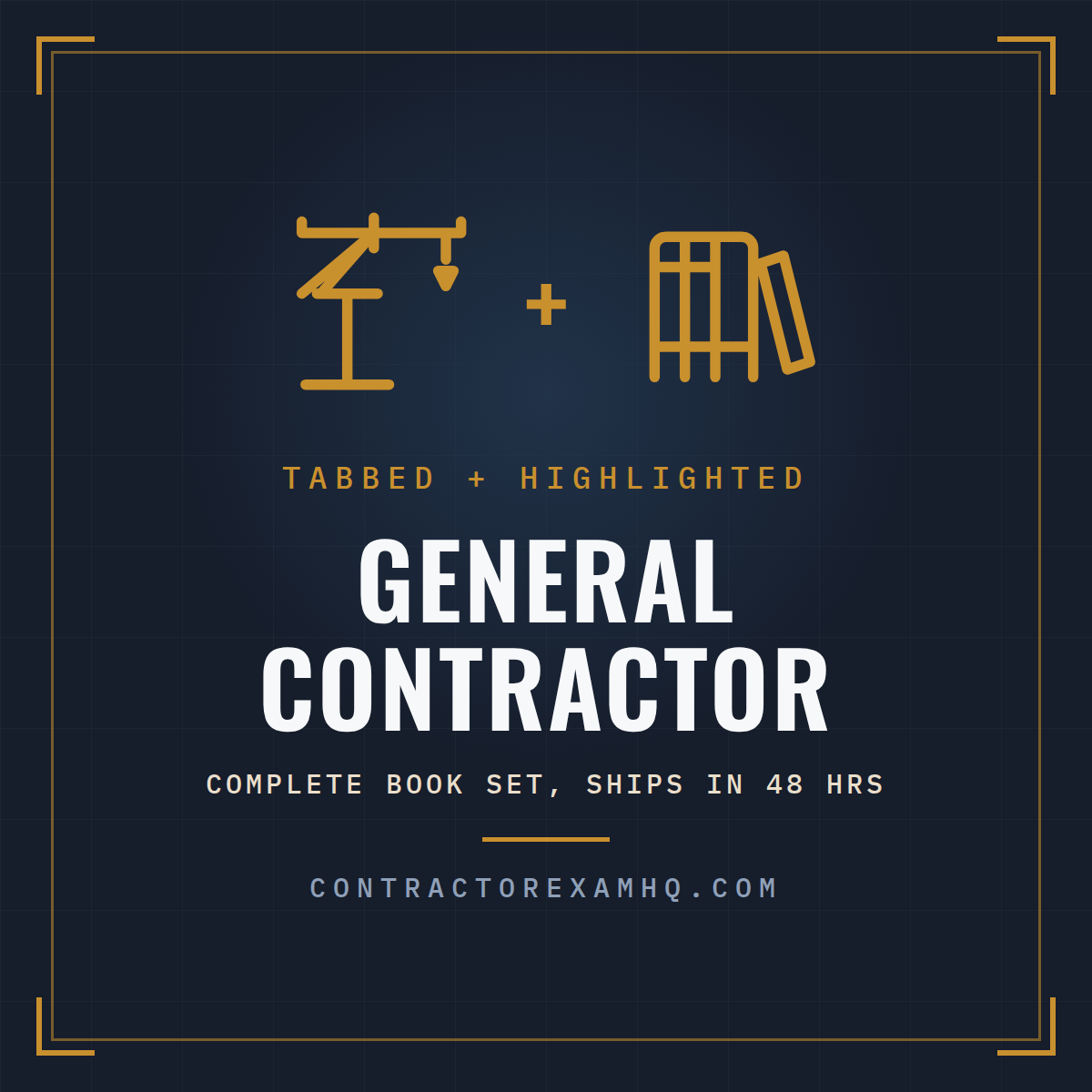 Florida General Contractor complete book set, tabbed and highlighted, current approved edition at time of order, ships in 48 hours
