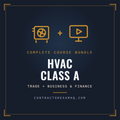 Florida HVAC Class A complete exam prep course bundle, trade plus business and finance, instant online access