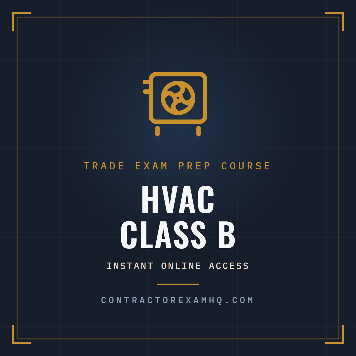 Florida HVAC Class B trade exam prep course with instant online access