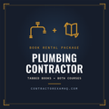 Florida Plumbing Contractor book rental package, tabbed and highlighted books plus both courses, refundable deposit, current approved edition at time of order, ships in 48 hours