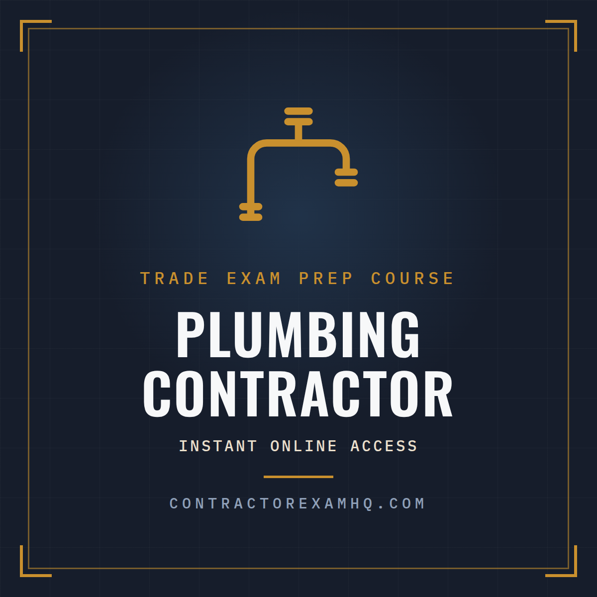 Florida Plumbing Contractor trade exam prep course with instant online access