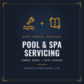 Florida Pool and Spa Servicing Contractor book rental package, tabbed and highlighted books plus both courses, refundable deposit, current approved edition at time of order, ships in 48 hours