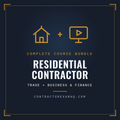 Florida Residential Contractor complete exam prep course bundle, trade plus business and finance, instant online access