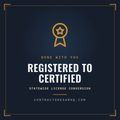 Florida registered to certified contractor license conversion service, done with you, from ContractorExamHQ