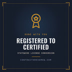 Florida registered to certified contractor license conversion service, done with you, from ContractorExamHQ