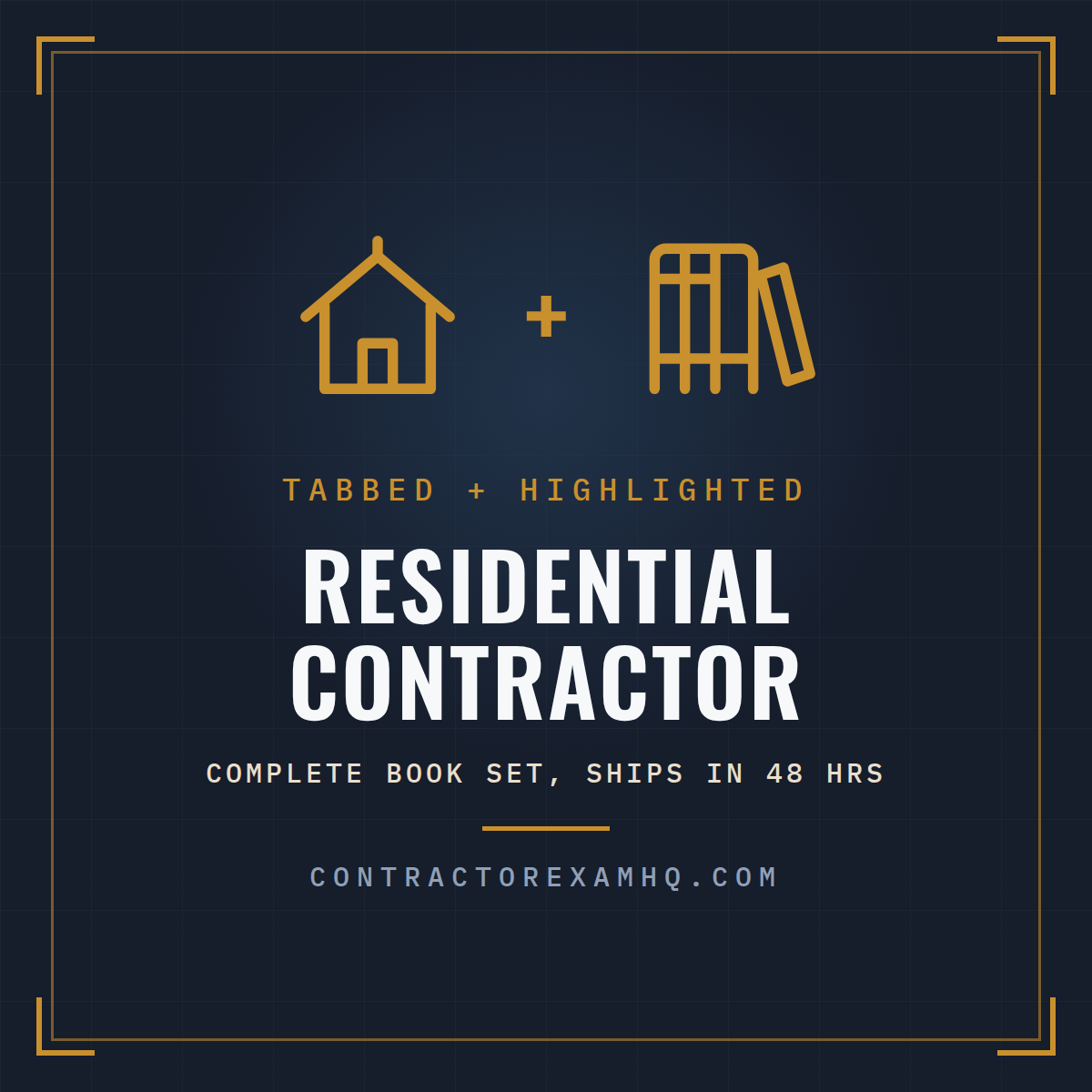 Florida Residential Contractor complete book set, tabbed and highlighted, current approved edition at time of order, ships in 48 hours