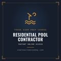 Florida Residential Pool Contractor trade exam prep course with instant online access