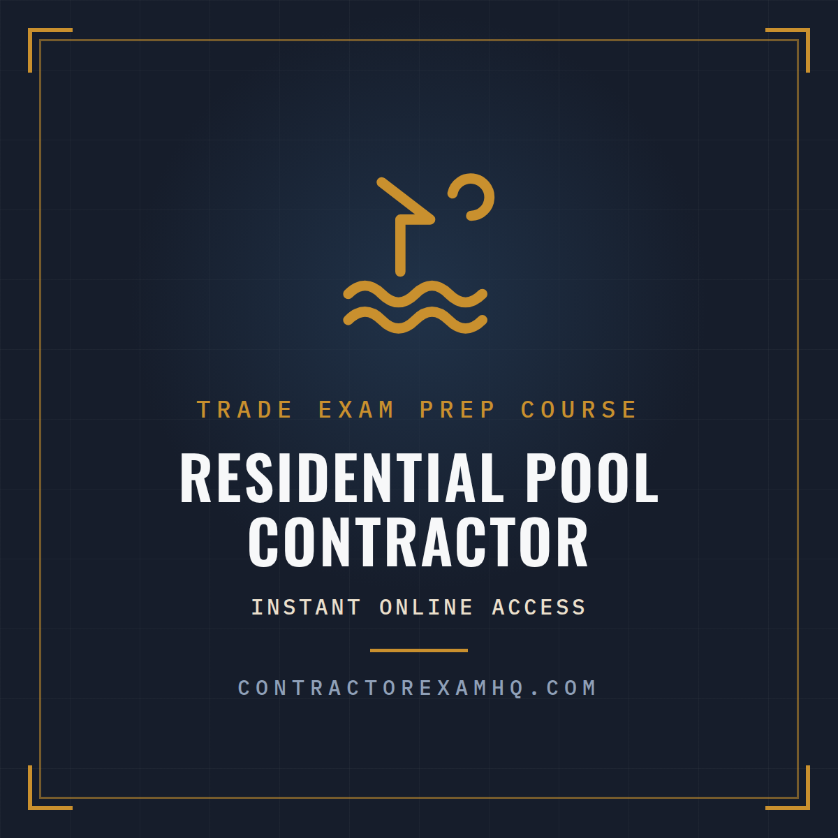 Florida Residential Pool Contractor trade exam prep course with instant online access