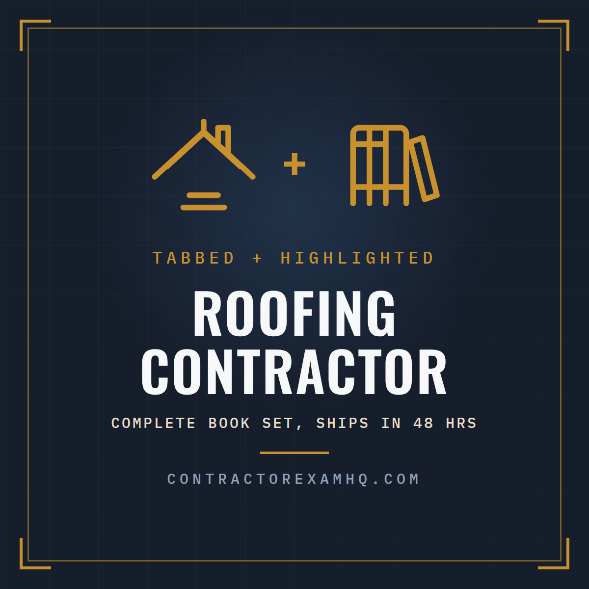 Florida Roofing Contractor complete book set, tabbed and highlighted, current approved edition at time of order, ships in 48 hours