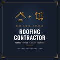 Florida Roofing Contractor book rental package, tabbed and highlighted books plus both courses, refundable deposit, current approved edition at time of order, ships in 48 hours