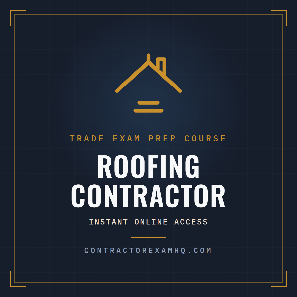 Florida Roofing Contractor trade exam prep course with instant online access