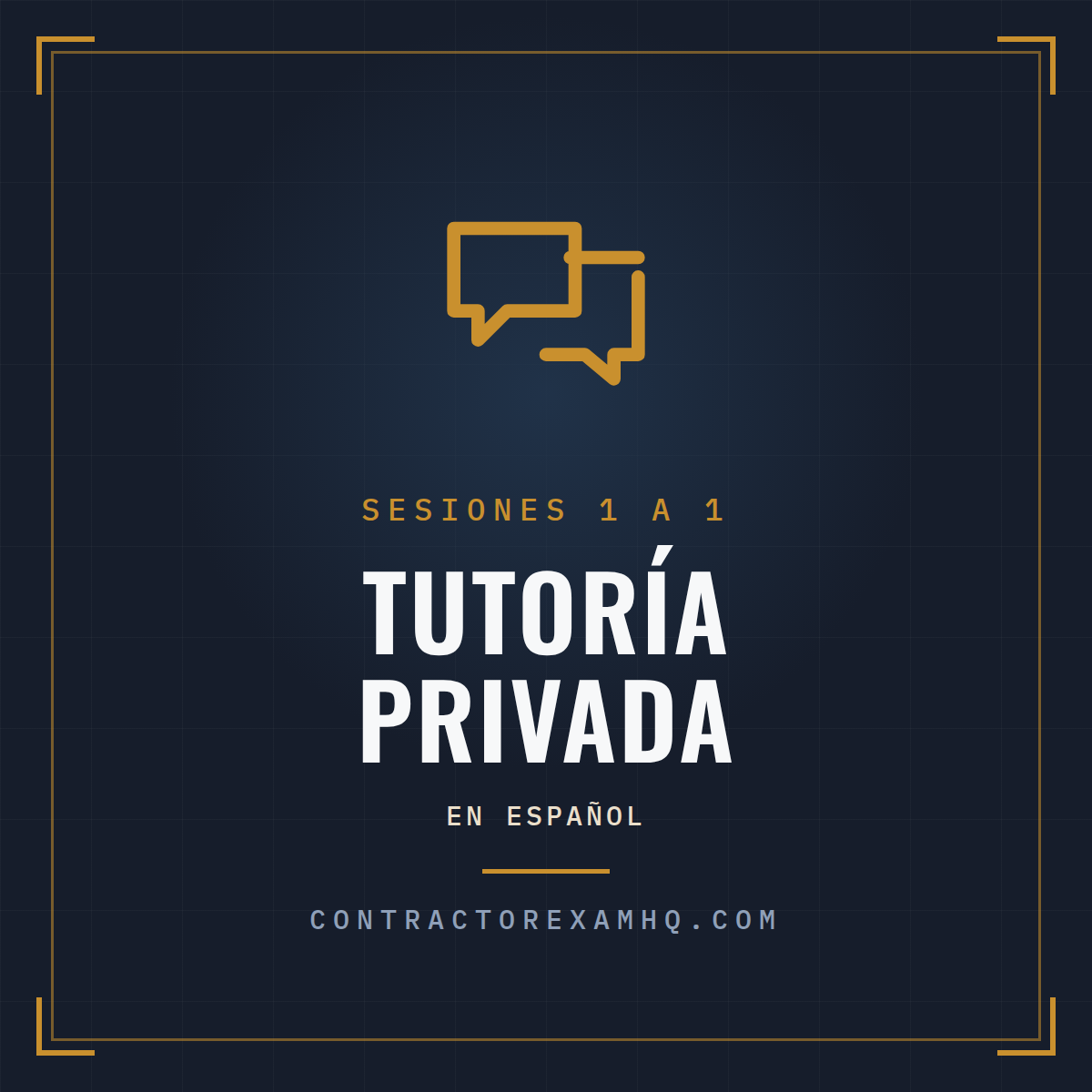 Tutoria privada de examen de contratista en espanol, sesiones 1 a 1, de ContractorExamHQ
